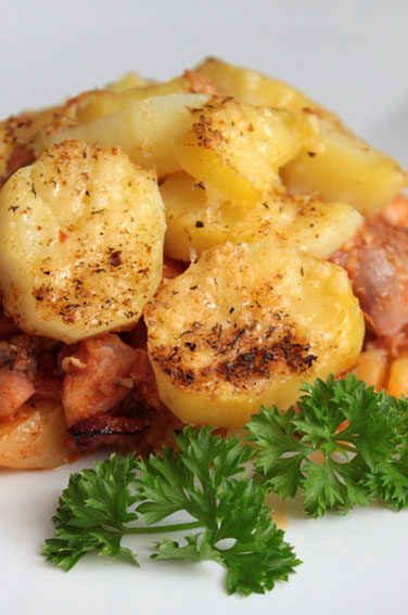 Запеканка картофельная с курицей